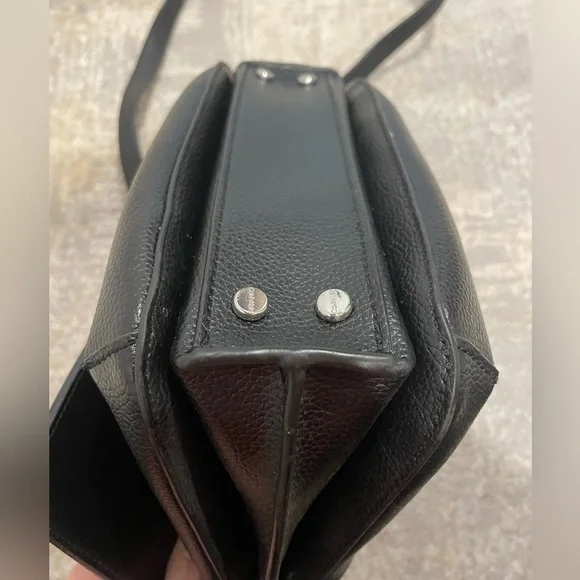 Calvin Klein Top Handle Small Crossbody Purse Handbag Black Bag - Picture 7 of 15